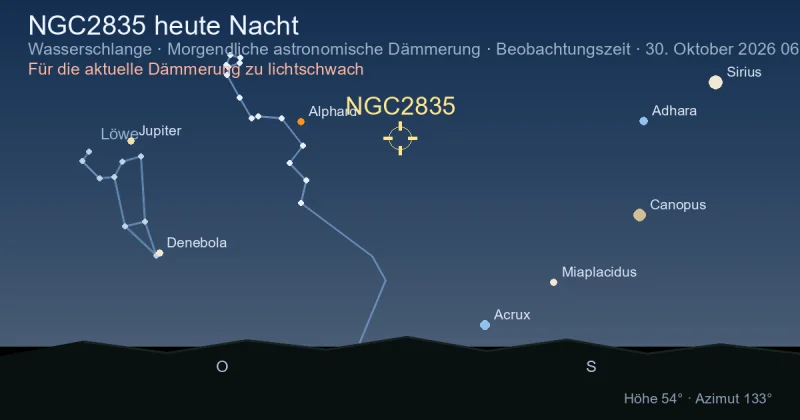 NGC2835 heute Nacht