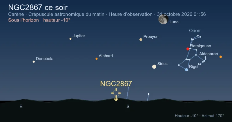 NGC2867 ce soir