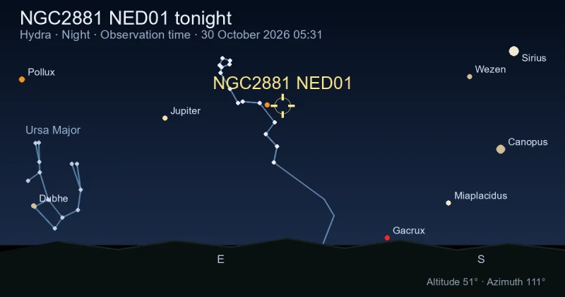 NGC2881 NED01 tonight