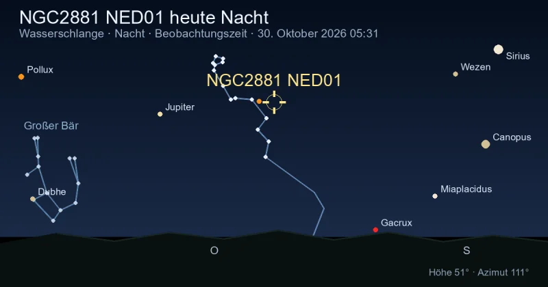 NGC2881 NED01 heute Nacht