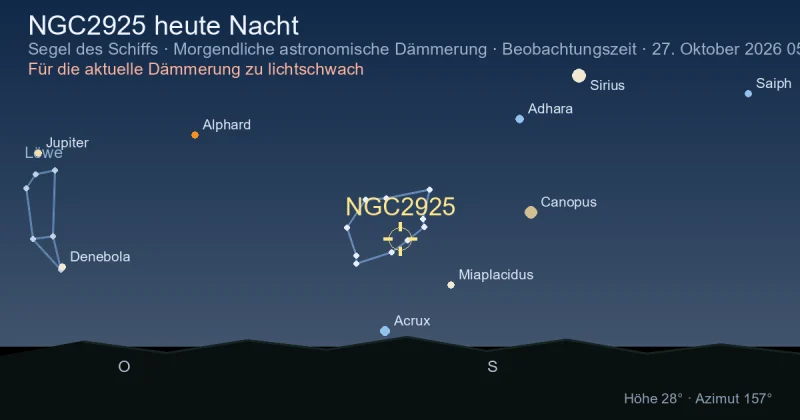 NGC2925 heute Nacht