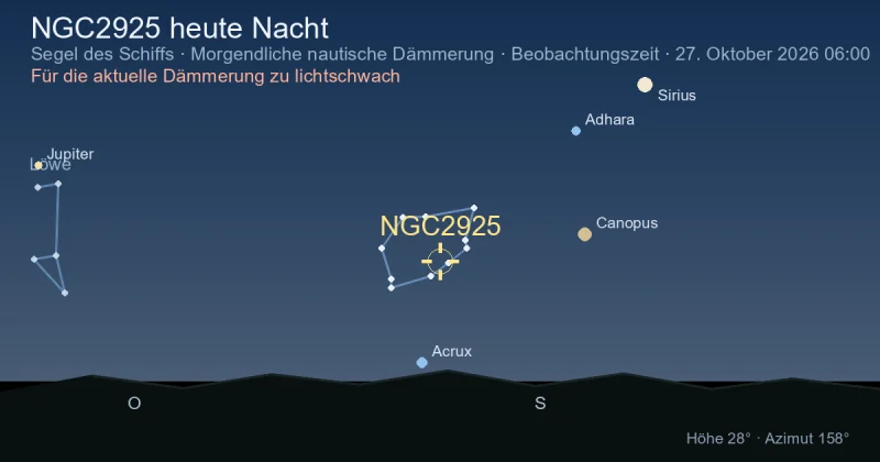 NGC2925 heute Nacht