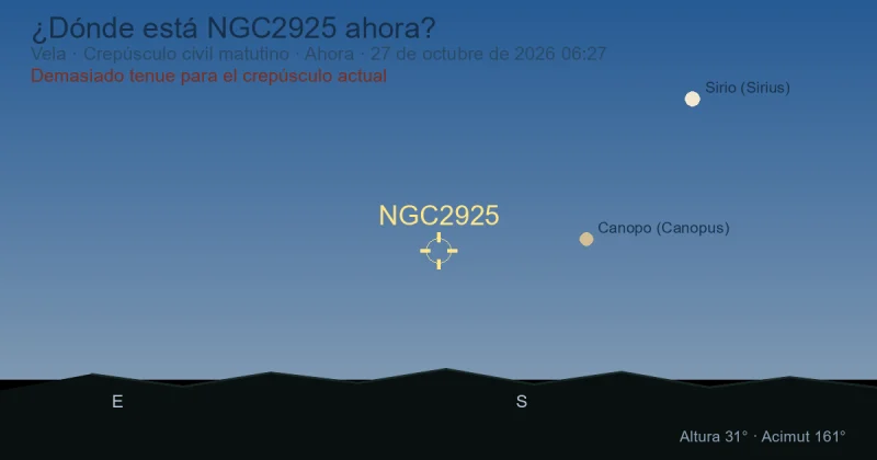 ¿Dónde está NGC2925 ahora?
