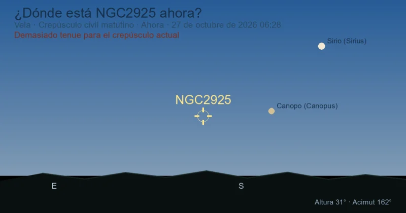 ¿Dónde está NGC2925 ahora?
