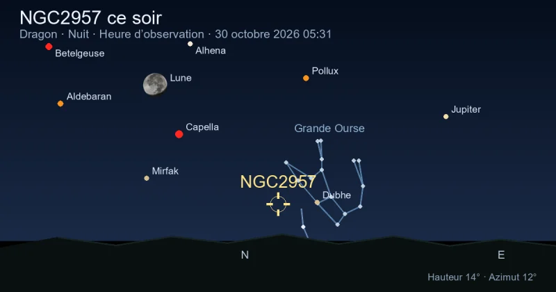 NGC2957 ce soir