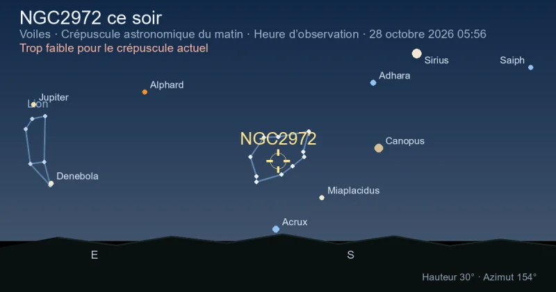 NGC2972 ce soir