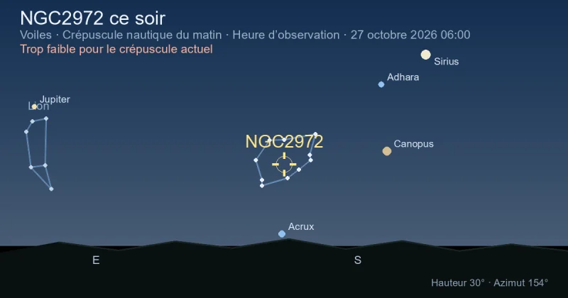 NGC2972 ce soir