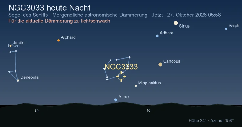 NGC3033 heute Nacht