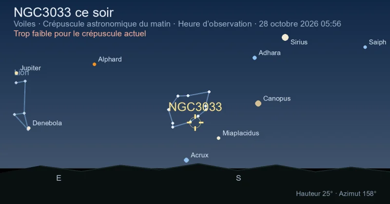 NGC3033 ce soir