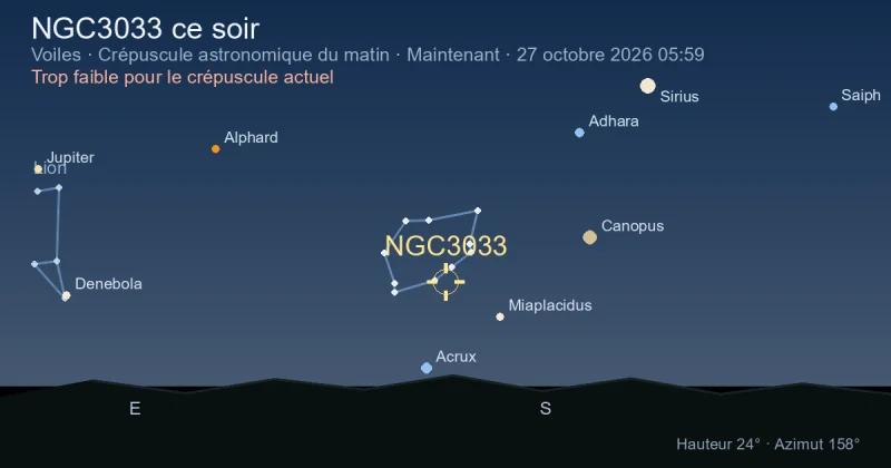 NGC3033 ce soir
