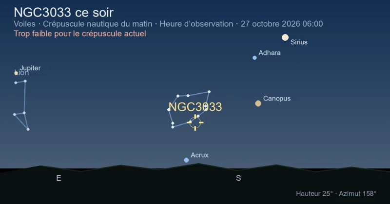 NGC3033 ce soir
