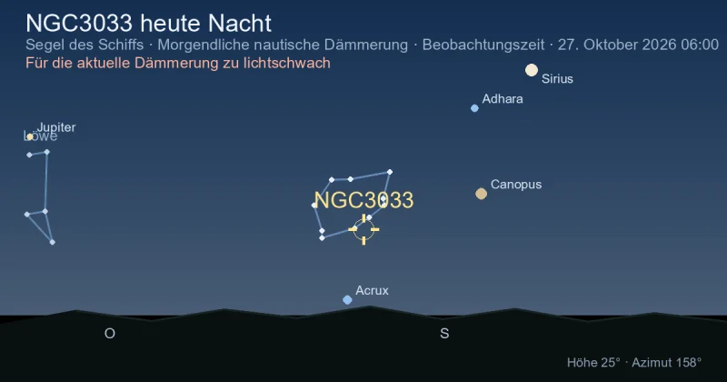 NGC3033 heute Nacht