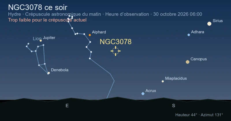 NGC3078 ce soir