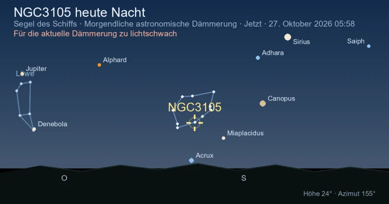 NGC3105 heute Nacht