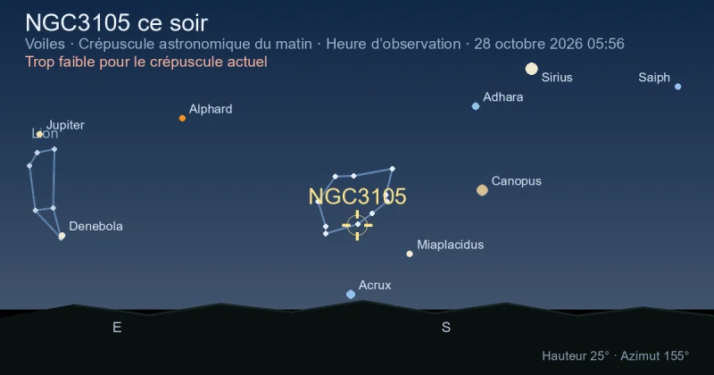 NGC3105 ce soir