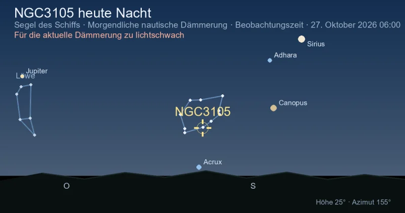 NGC3105 heute Nacht