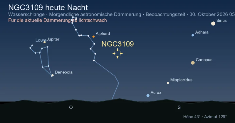NGC3109 heute Nacht