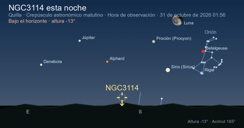 NGC3114 esta noche