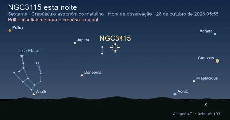 NGC3115 esta noite