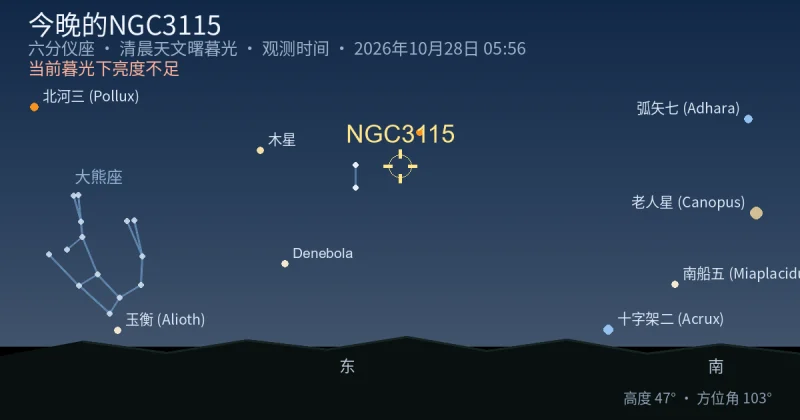今晚的NGC3115