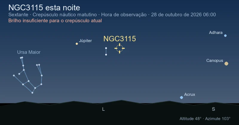 NGC3115 esta noite