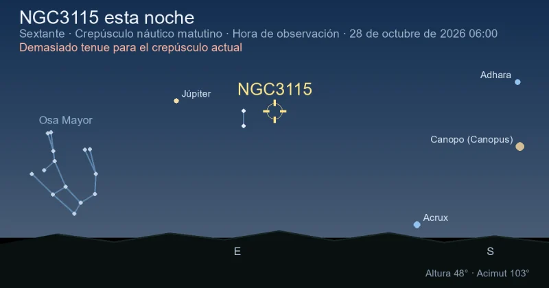 NGC3115 esta noche