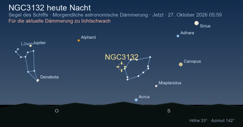 NGC3132 heute Nacht