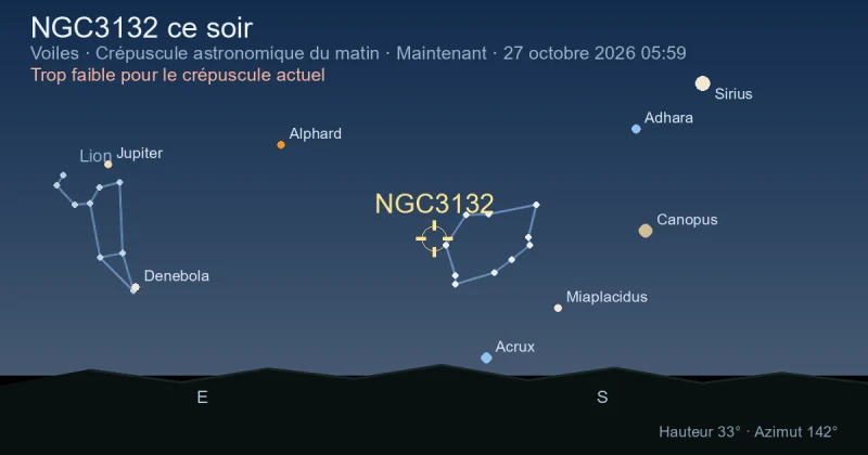 NGC3132 ce soir