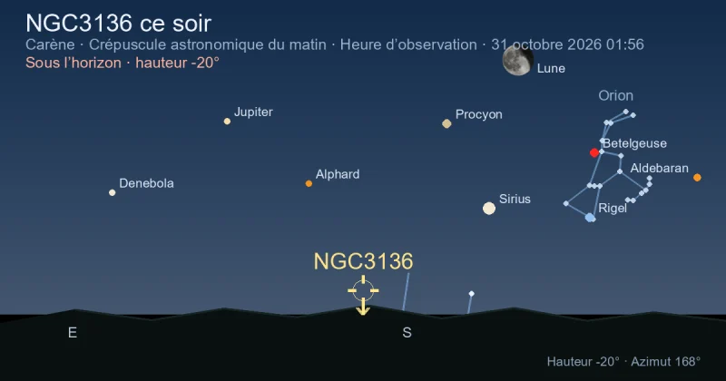 NGC3136 ce soir