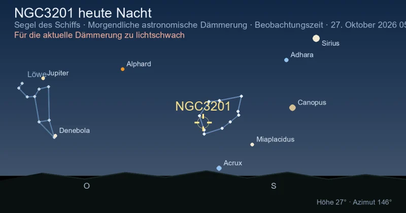 NGC3201 heute Nacht