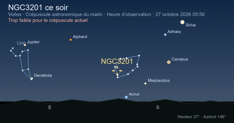 NGC3201 ce soir