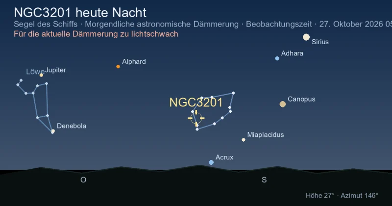 NGC3201 heute Nacht