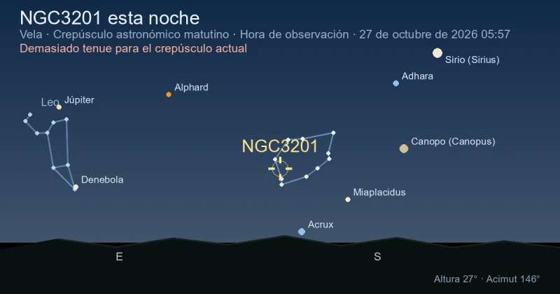 NGC3201 esta noche