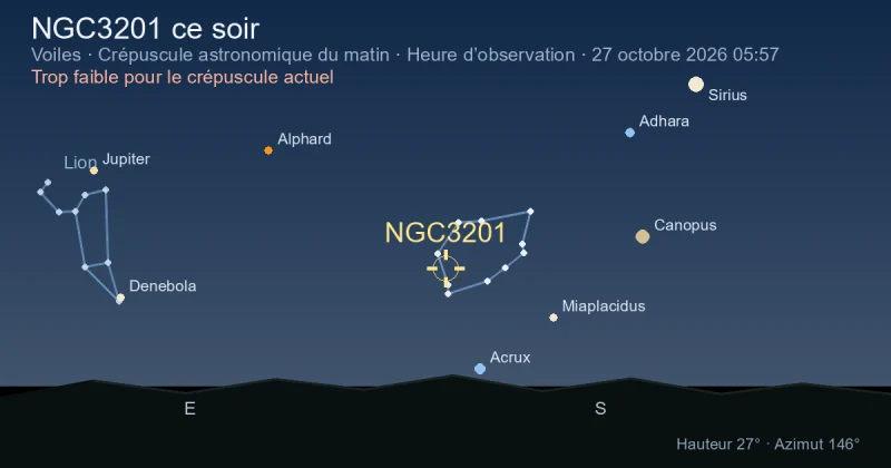 NGC3201 ce soir