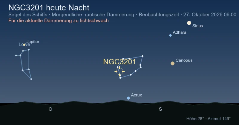 NGC3201 heute Nacht
