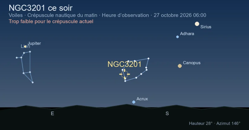 NGC3201 ce soir