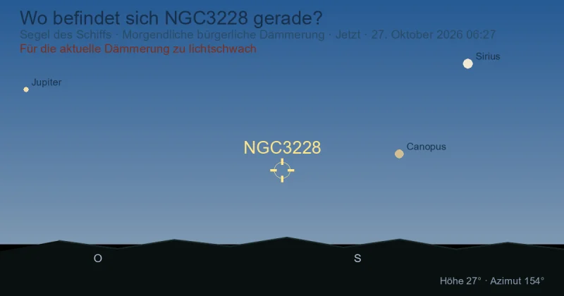 Wo befindet sich NGC3228 gerade?