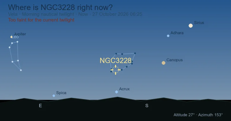Where is NGC3228 right now?