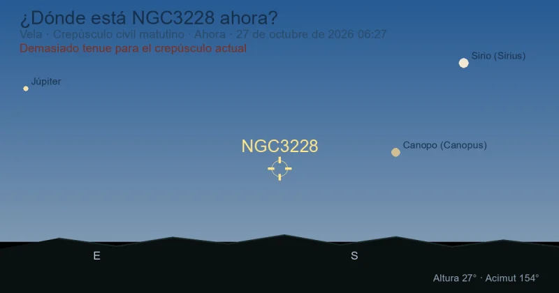 ¿Dónde está NGC3228 ahora?
