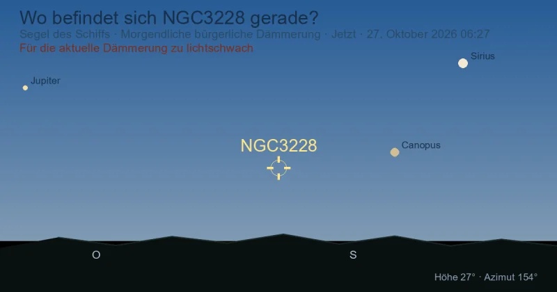 Wo befindet sich NGC3228 gerade?