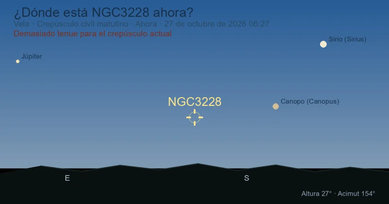 ¿Dónde está NGC3228 ahora?