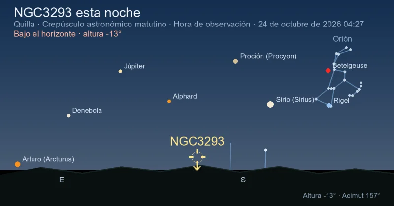 NGC3293 esta noche