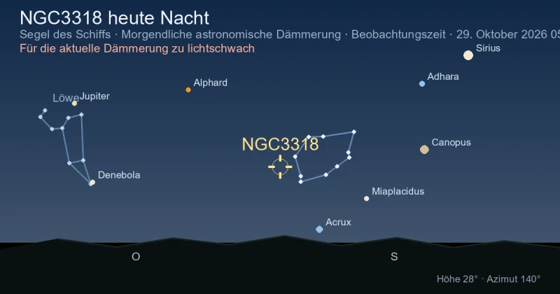 NGC3318 heute Nacht