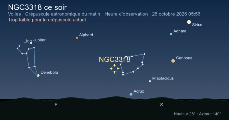 NGC3318 ce soir