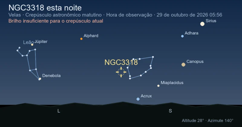 NGC3318 esta noite