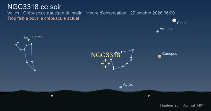 NGC3318 ce soir