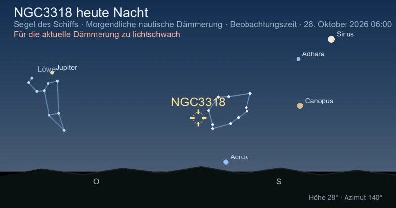 NGC3318 heute Nacht