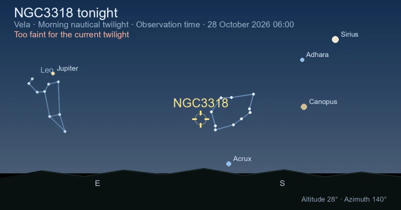 NGC3318 tonight