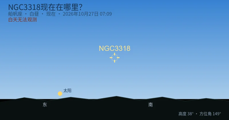 NGC3318现在在哪里?