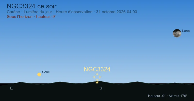 NGC3324 ce soir